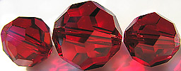 Swarovski Deep Ruby Red Beads