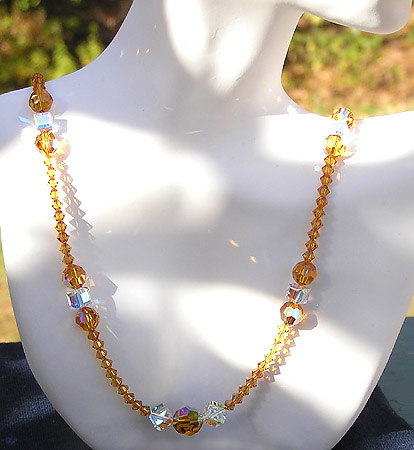 . ~ High Fashion Crystal Bead Necklace ~