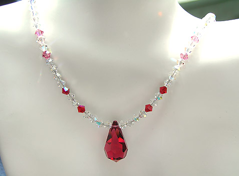 ~ Jen's Gems Crystal Droplet Necklace ~