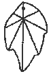Line Drawing- Swarovski Crystal Leaf