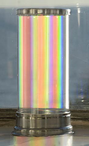 Prism Candle Lantern Making Rainbows in Bright Sunlight!