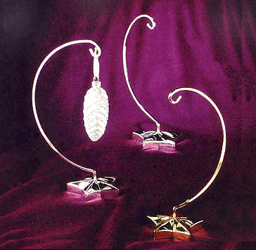 Fabulous Heavy Star Base Ornament Hanger. Two sizes and colors.