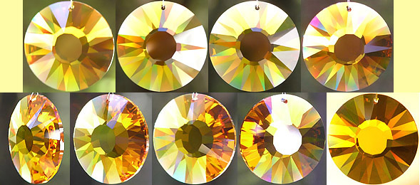 Lovely SunDisc 40mm in Deep Golden Topaz Color. Gorgeous!